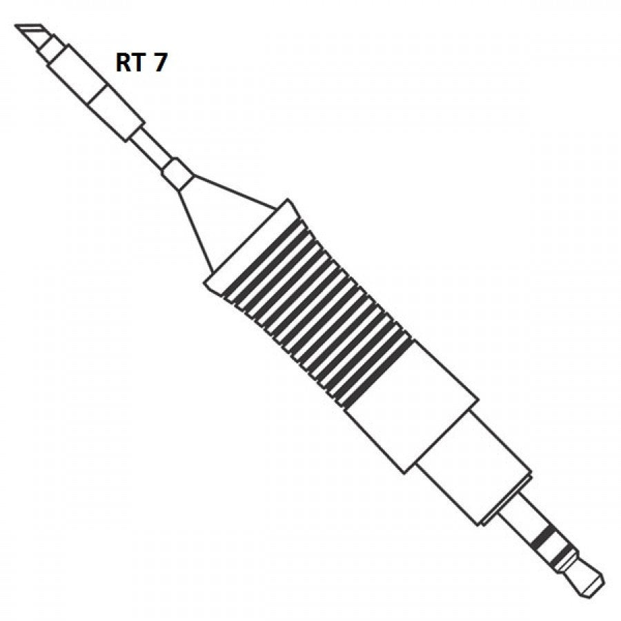 RT7 - Knife tip sloped 45° / 2.2 mm (GW-RT7) RT7 - Knife tip sloped 45° / 2.2 mm (GW-RT7)